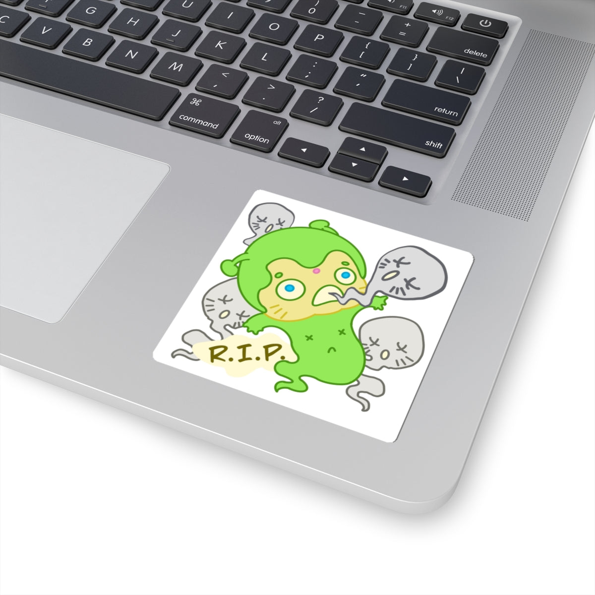 Dead Alien Sticker – Narak RIP! | Kawaii Space Vinyl Decal