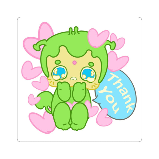 Grateful Alien Sticker – Narak THANK YOU! | Kawaii Space Vinyl Decal