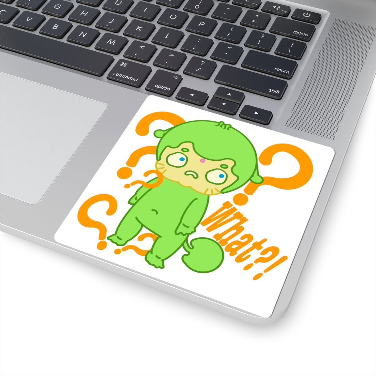 Puzzled Alien Sticker – Narak What?! | Kawaii Space Vinyl Decal