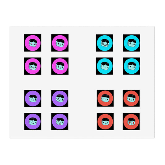 M.O.M. Alien of Corpo World - Cute Emoticon Sticker Sheets