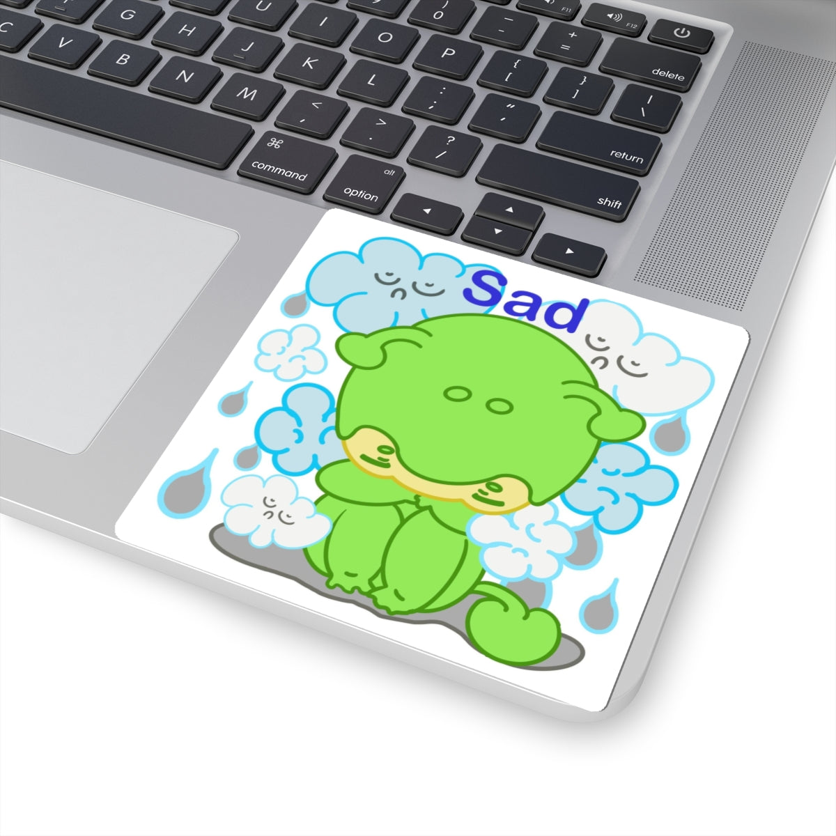 Gloomy Alien Sticker – Narak SAD! | Kawaii Space Vinyl Decal