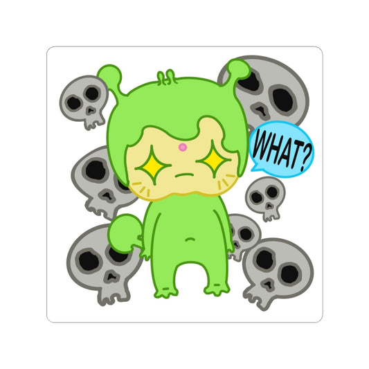 Savage Alien Sticker – Narak WHAT? | Kawaii Space Vinyl Decal