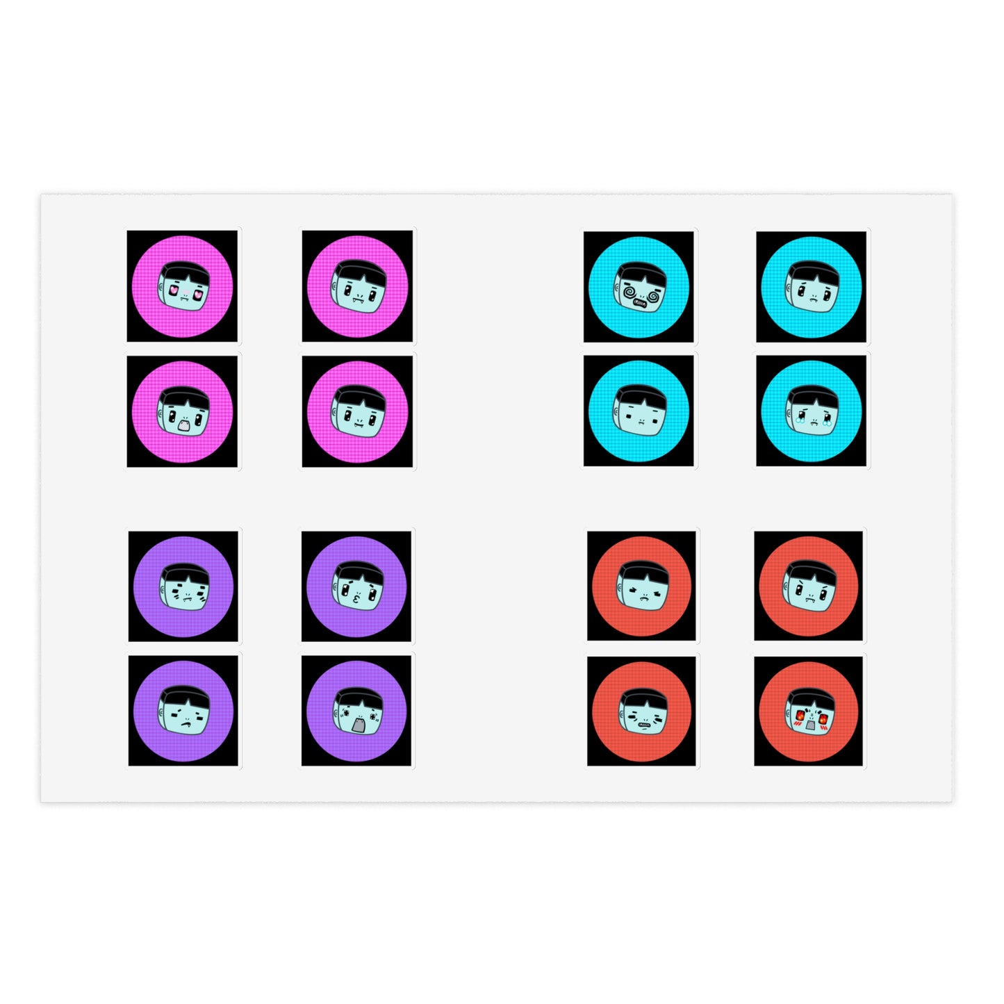M.O.M. Alien of Corpo World - Cute Emoticon Sticker Sheets