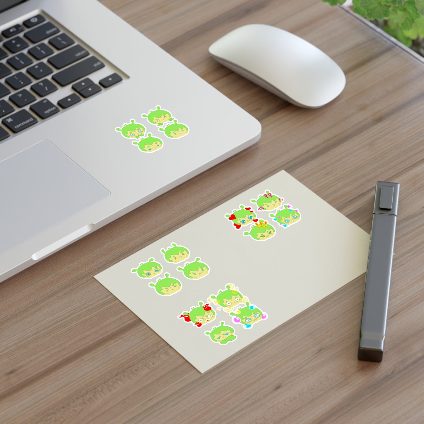 Cute Narak Alien Emoji Sticker Sheets