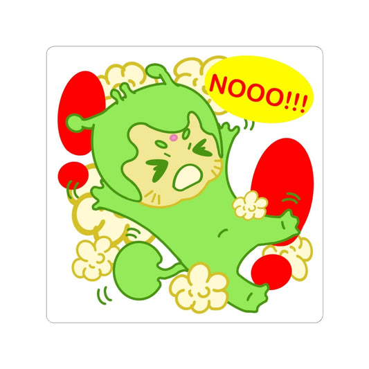 Tantrum Alien Sticker – Narak NOOOO! | Kawaii Space Vinyl Decal