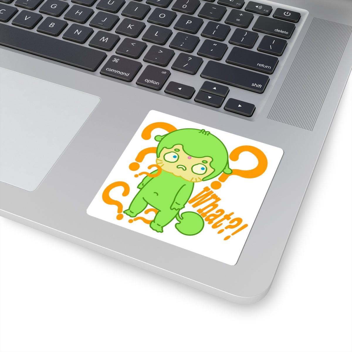 Puzzled Alien Sticker – Narak What?! | Kawaii Space Vinyl Decal
