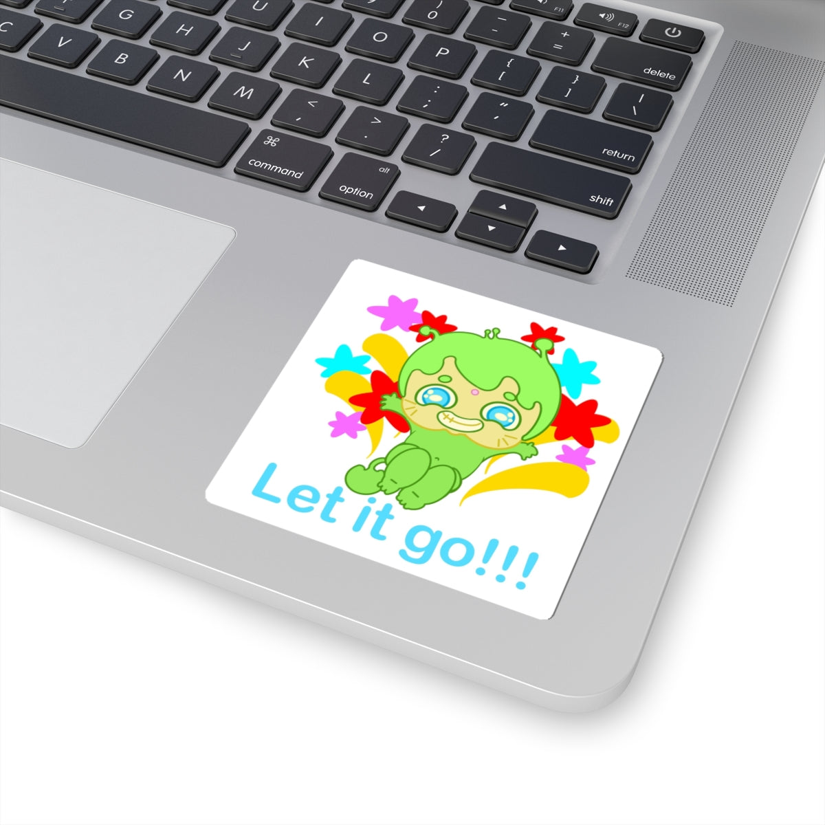 Freeing Alien Sticker – Narak LET IT GO! | Kawaii Space Vinyl Decal