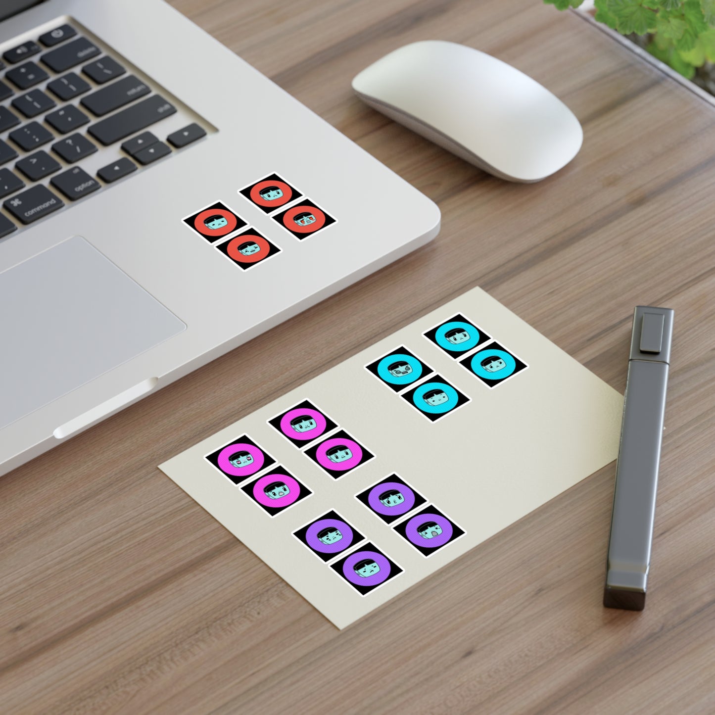 M.O.M. Alien of Corpo World - Cute Emoticon Sticker Sheets