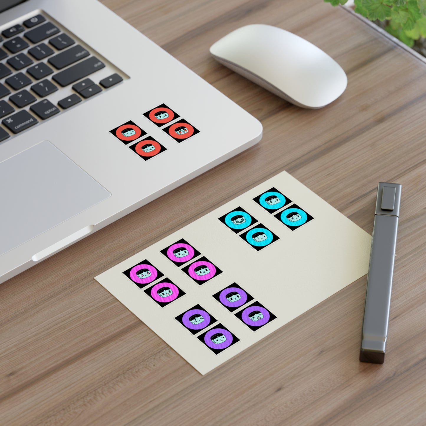 M.O.M. Alien of Corpo World - Cute Emoticon Sticker Sheets