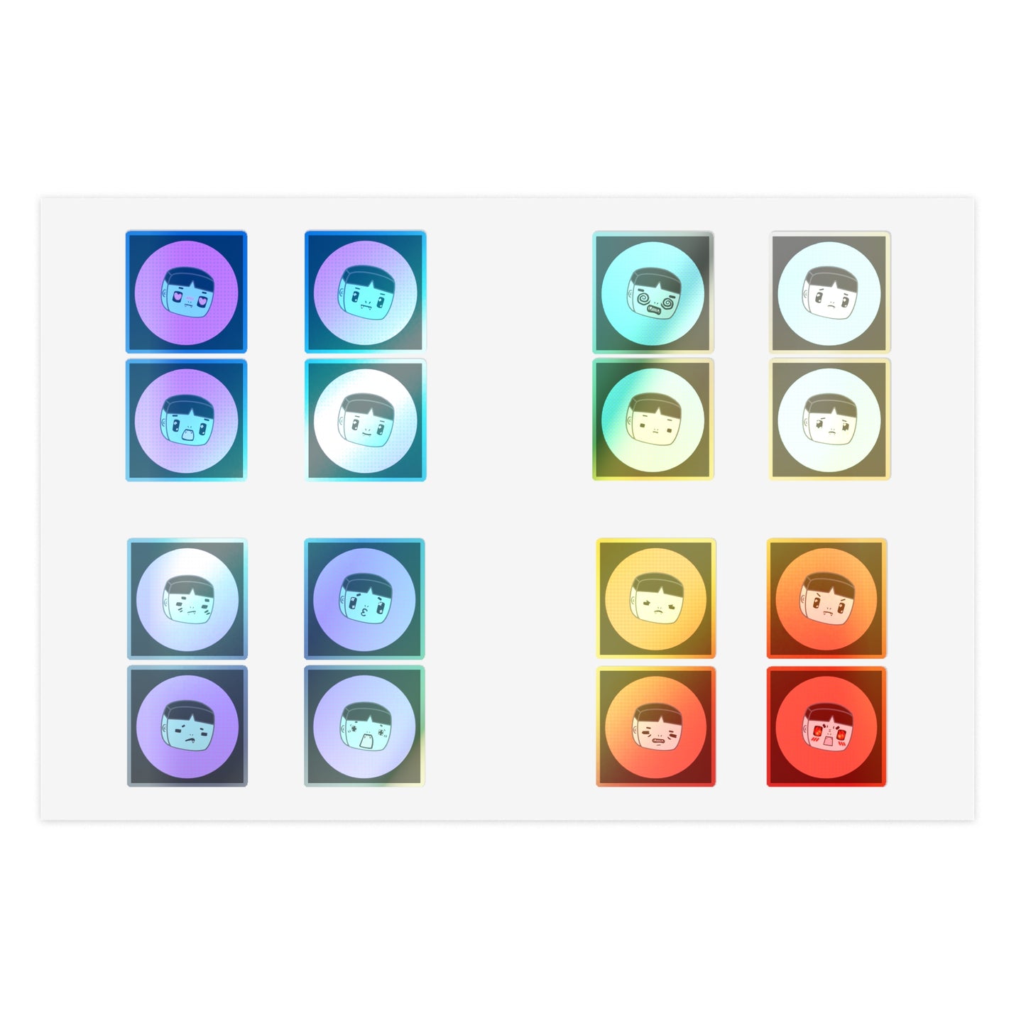 M.O.M. Alien of Corpo World - Cute Emoticon Sticker Sheets