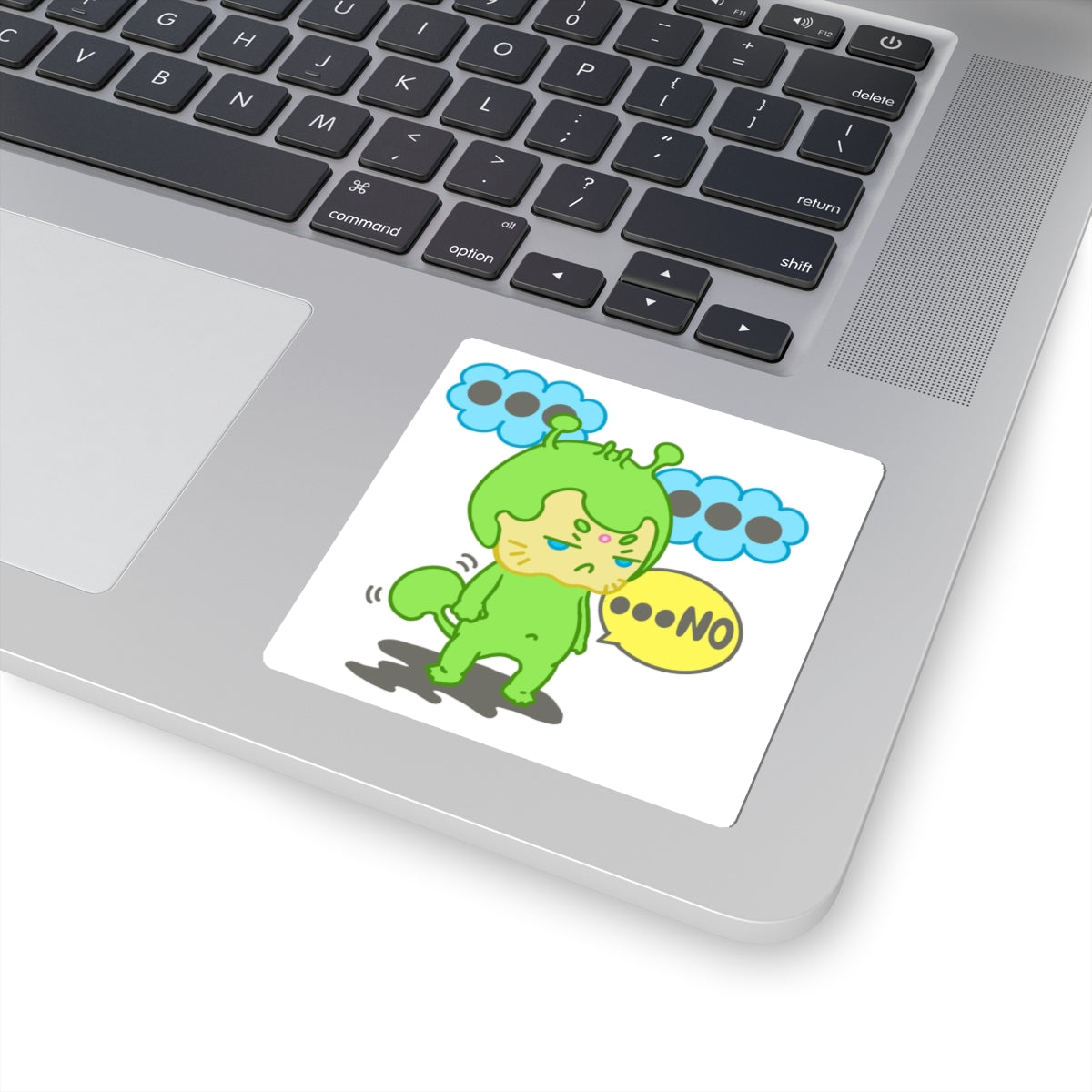 Rejection Alien Sticker – Narak ...NO! | Kawaii Space Vinyl Decal