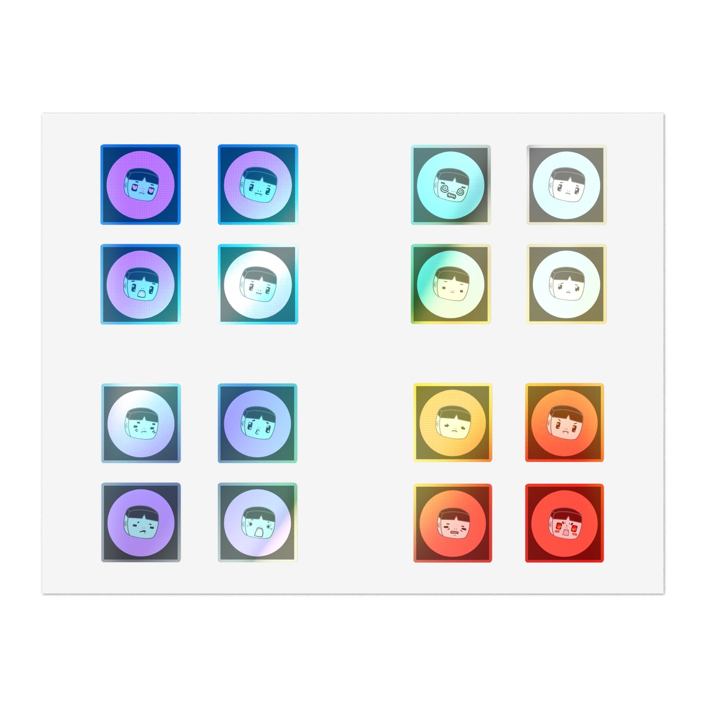 M.O.M. Alien of Corpo World - Cute Emoticon Sticker Sheets