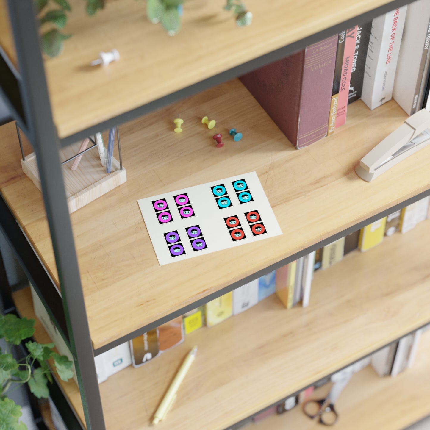 M.O.M. Alien of Corpo World - Cute Emoticon Sticker Sheets