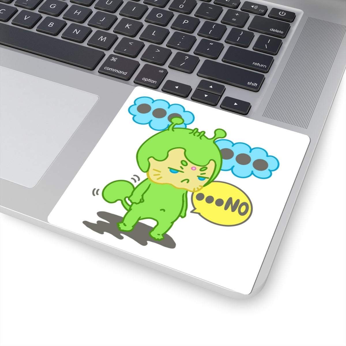 Rejection Alien Sticker – Narak ...NO! | Kawaii Space Vinyl Decal