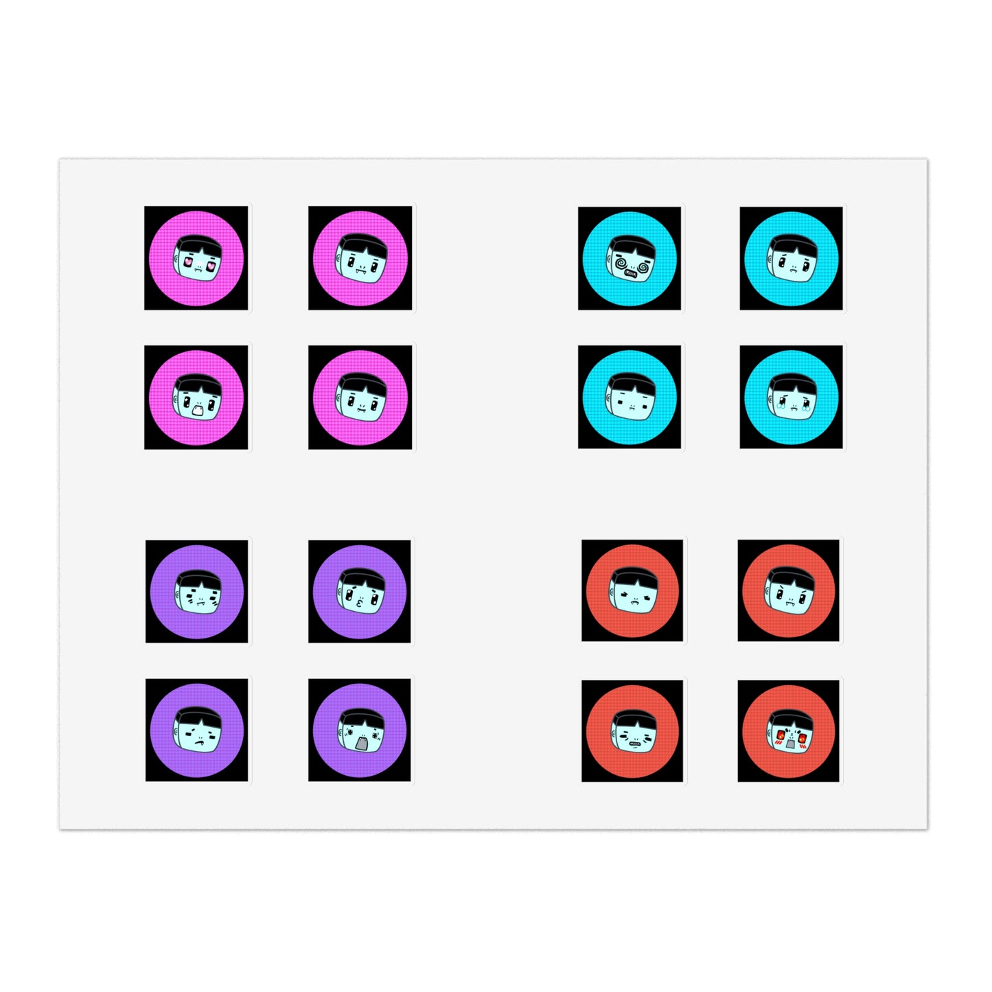 M.O.M. Alien of Corpo World - Cute Emoticon Sticker Sheets