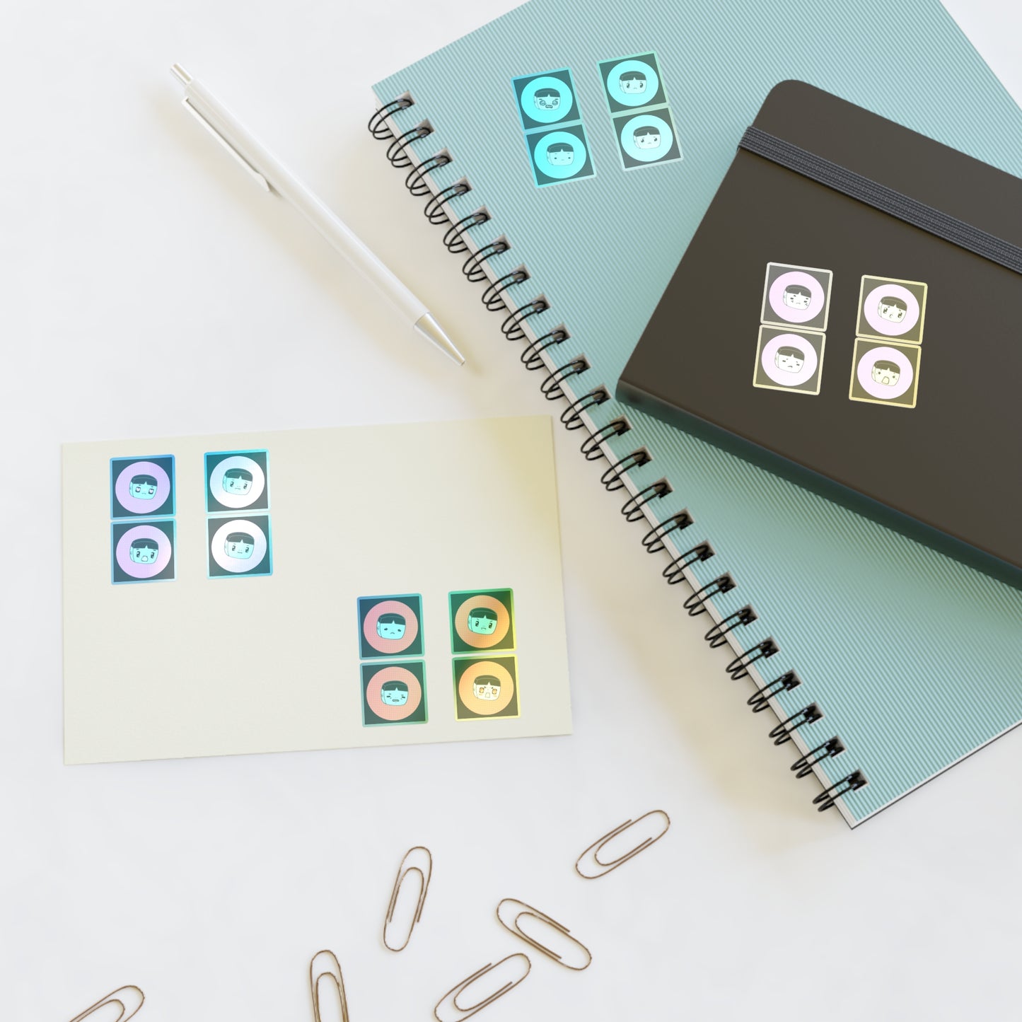 M.O.M. Alien of Corpo World - Cute Emoticon Sticker Sheets