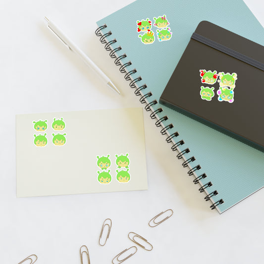 Cute Narak Alien Emoji Sticker Sheets
